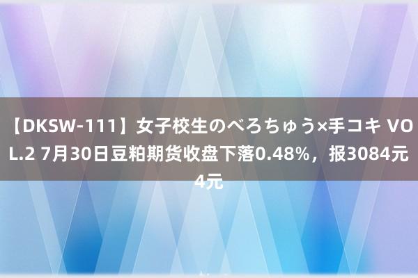 【DKSW-111】女子校生のべろちゅう×手コキ VOL.2 7月30日豆粕期货收盘下落0.48%，报3084元