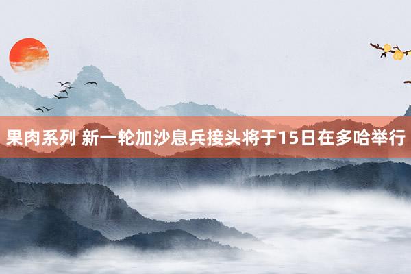 果肉系列 新一轮加沙息兵接头将于15日在多哈举行