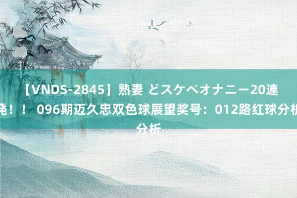 【VNDS-2845】熟妻 どスケベオナニー20連発！！ 096期迈久忠双色球展望奖号：012路红球分析